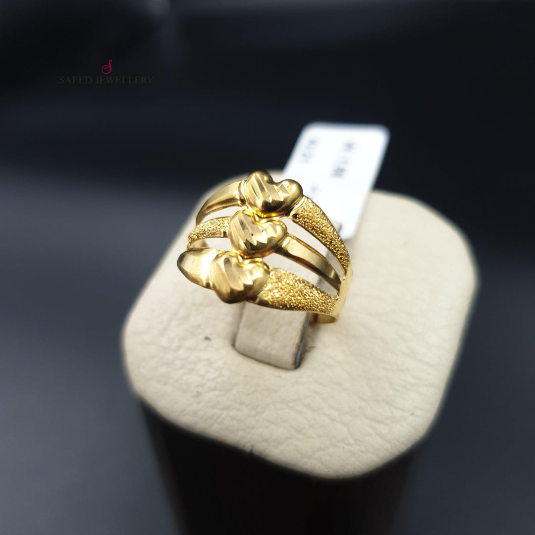 21K Gold Classic Ring by Saeed Jewelry - Image 6