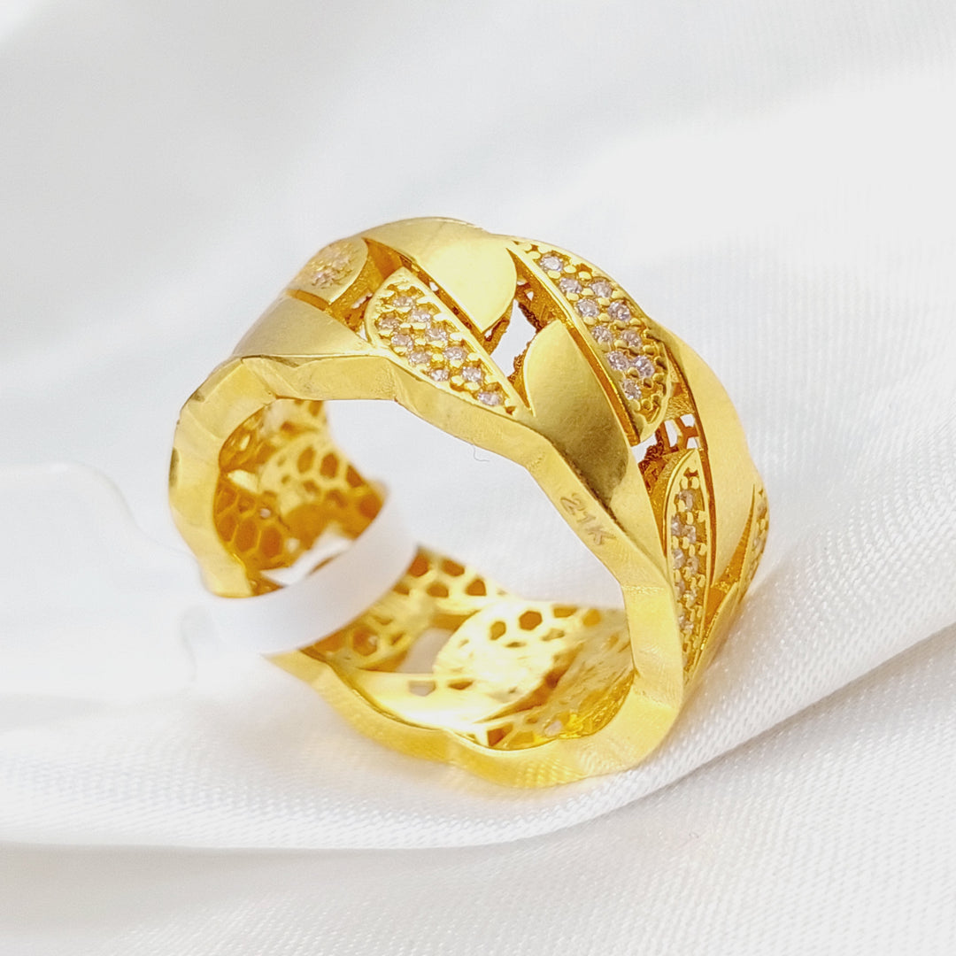 21K Gold Classic Ring by Saeed Jewelry - Image 3