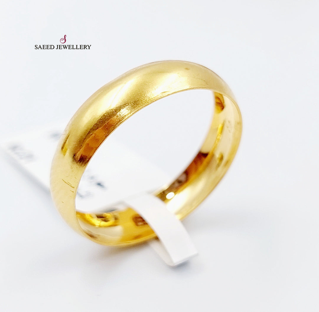 21K Classic Wedding Ring Made of 21K Yellow Gold by Saeed Jewelry-22168