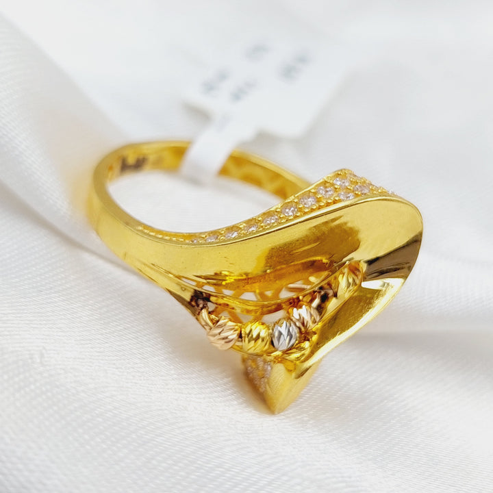 21K Gold Colorful Fancy Ring by Saeed Jewelry - Image 12