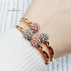 21K Gold Colorful Turkish Bracelet by Saeed Jewelry - Image 4