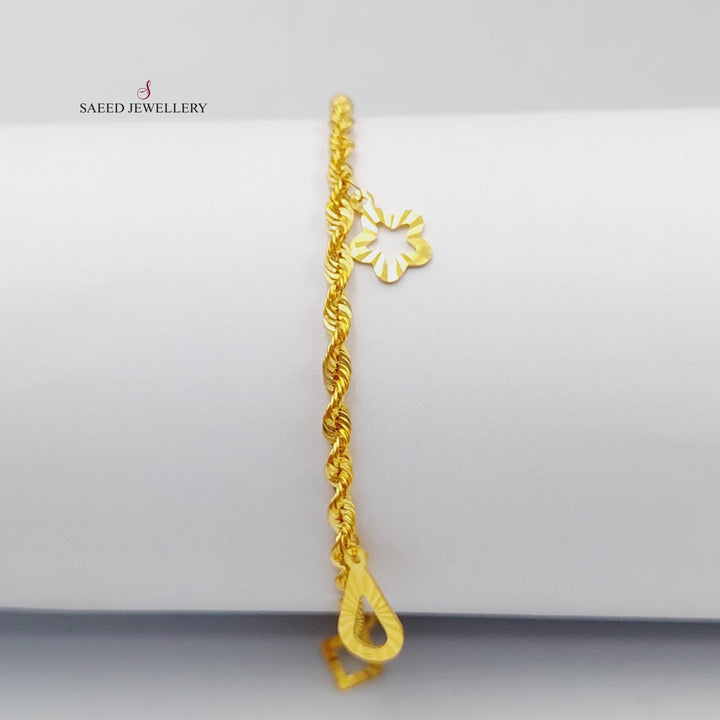 21K Danadish  Bracelet Made of 21K Yellow Gold by Saeed Jewelry-26741
