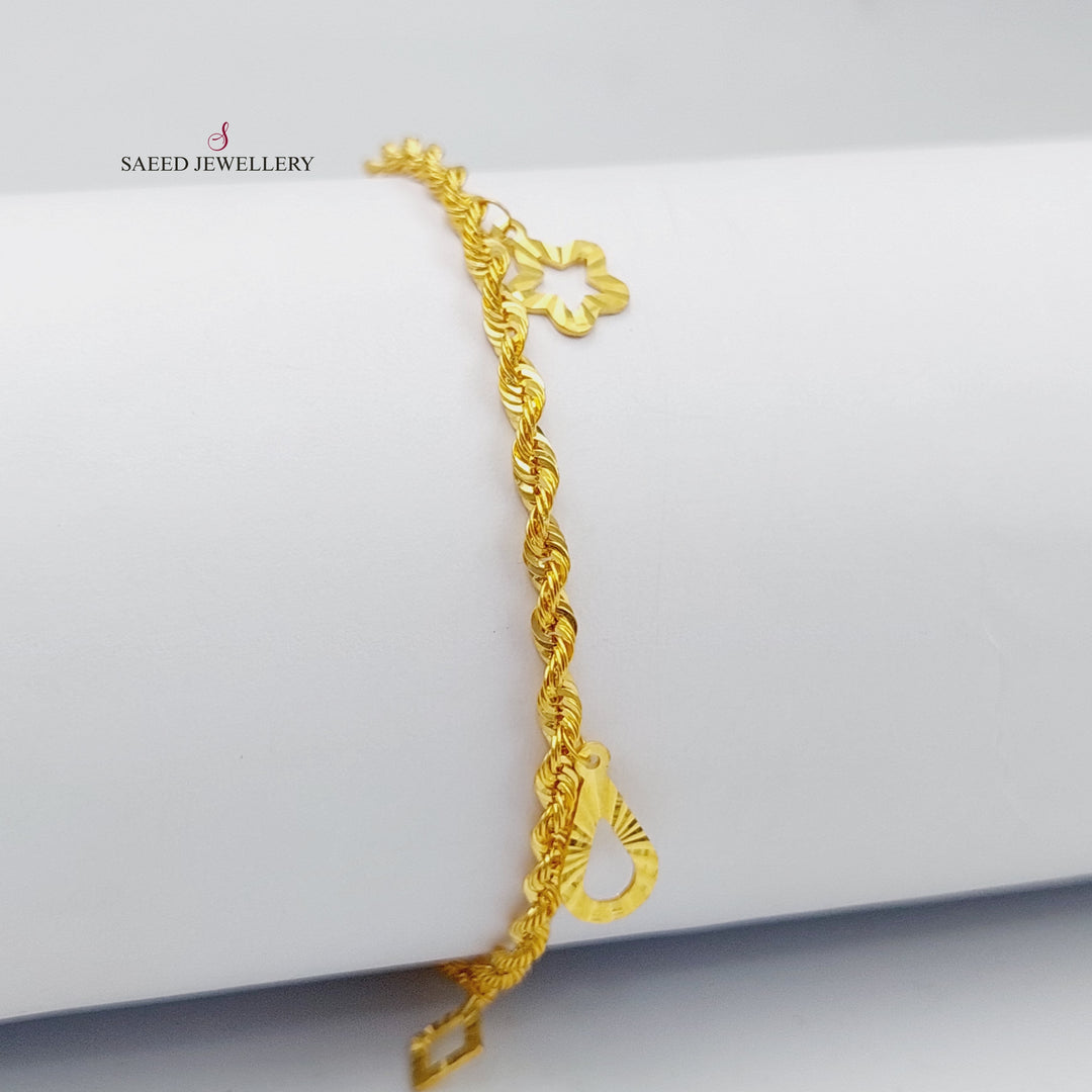 21K Danadish  Bracelet Made of 21K Yellow Gold by Saeed Jewelry-26741