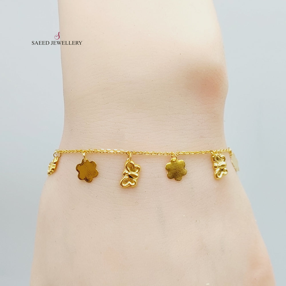 21K Danadish Bracelet Made of 21K Yellow Gold by Saeed Jewelry-26922