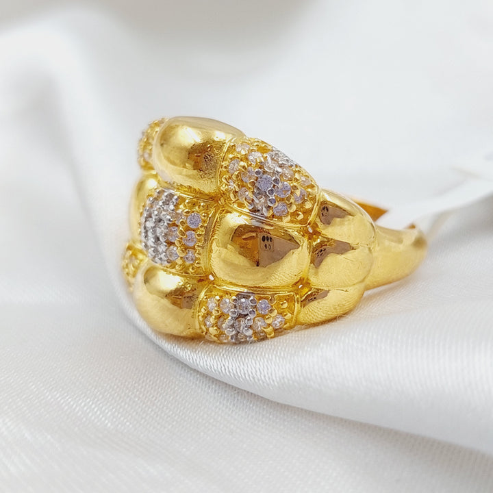 21K Gold Fancy Boxes Ring by Saeed Jewelry - Image 4