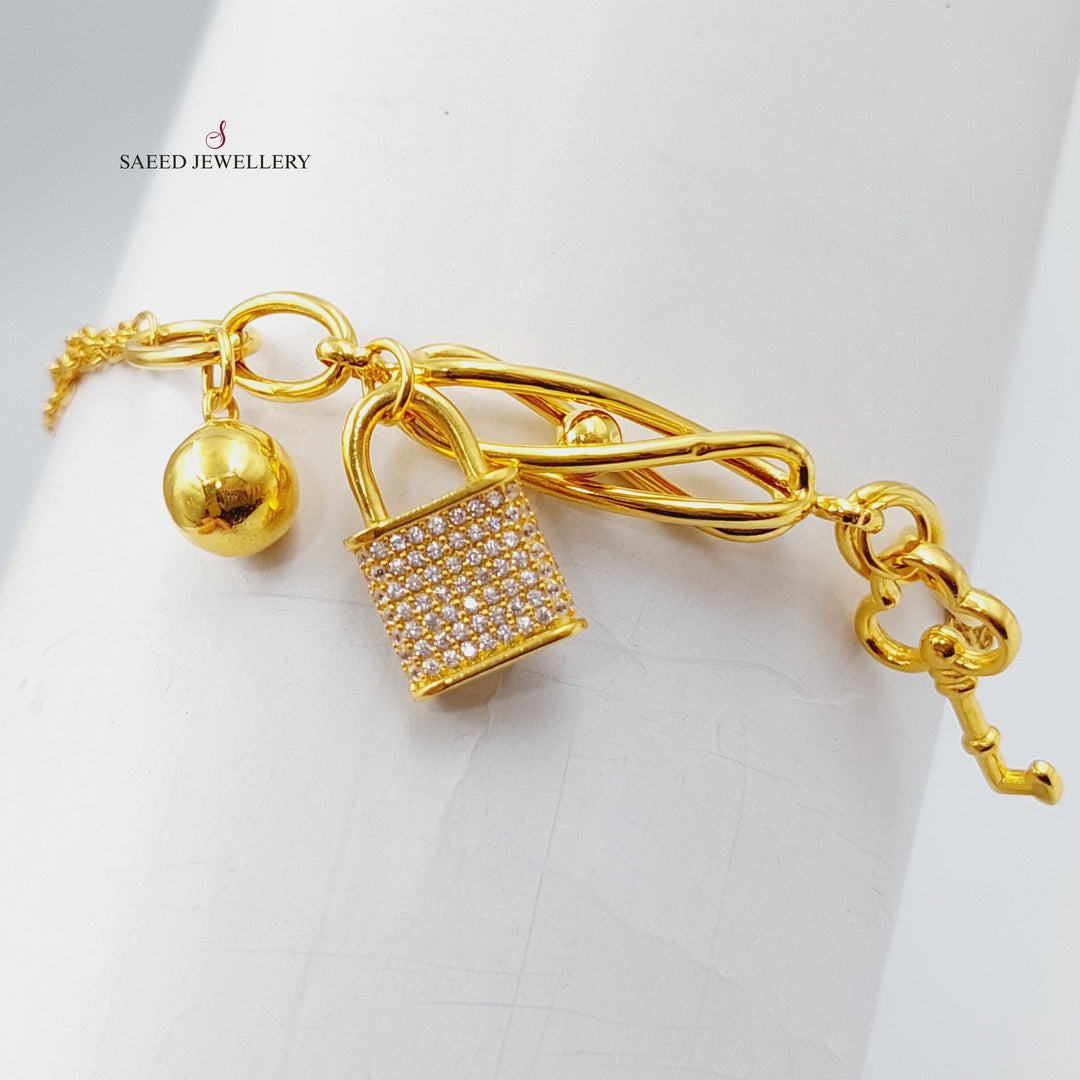 21K Gold Fancy Bracelet by Saeed Jewelry - Image 1