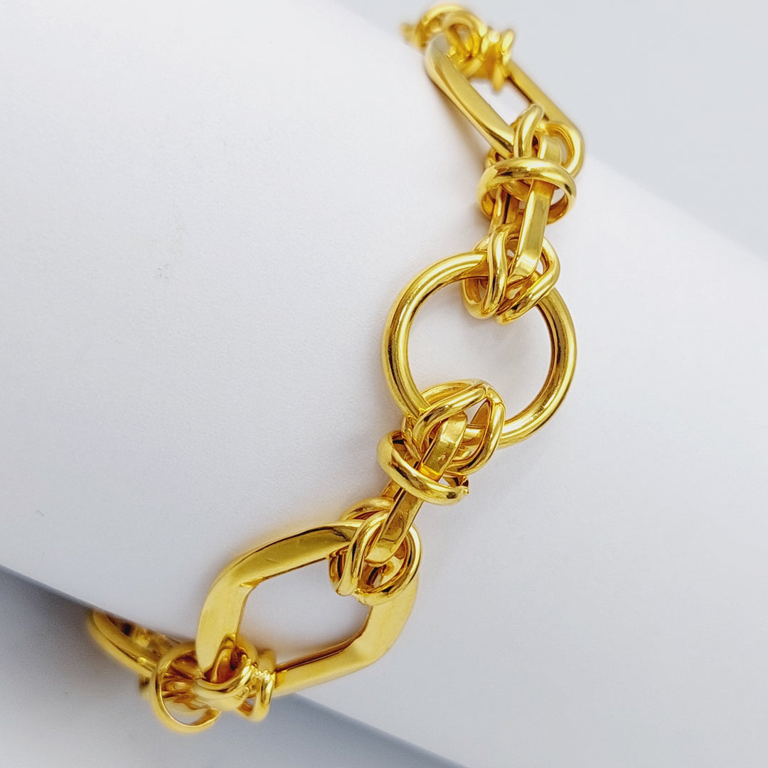 21K Fancy Bracelet Made of 21K Yellow Gold by Saeed Jewelry-24130