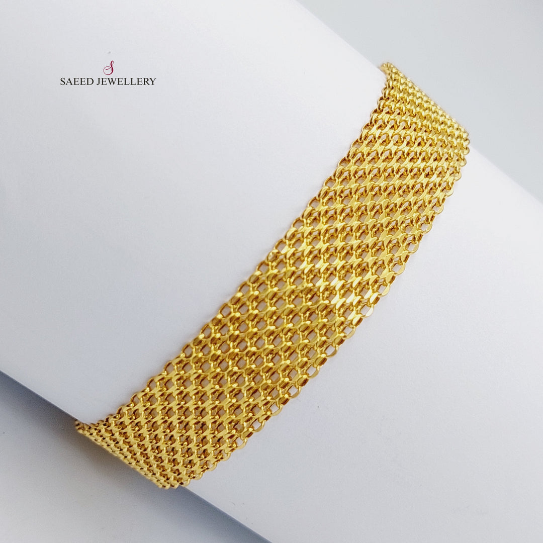 21K Fancy Bracelet Made of 21K Yellow Gold by Saeed Jewelry-25017