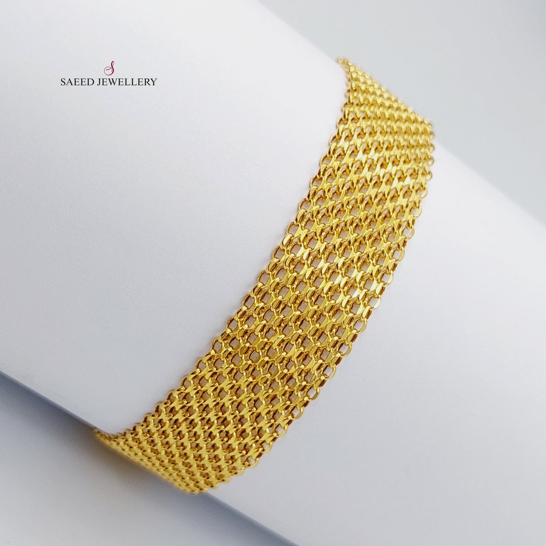 21K Fancy Bracelet Made of 21K Yellow Gold by Saeed Jewelry-25017