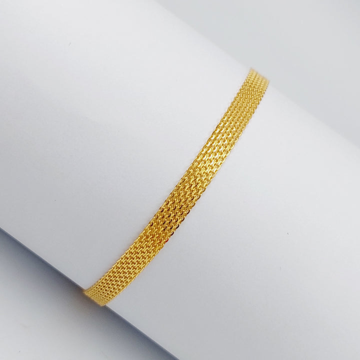 21K Fancy Bracelet Made of 21K Yellow Gold by Saeed Jewelry-25265