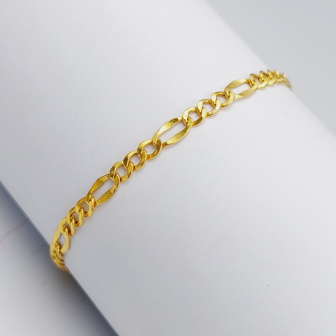 21K Fancy Bracelet Made of 21K Yellow Gold by Saeed Jewelry-25272