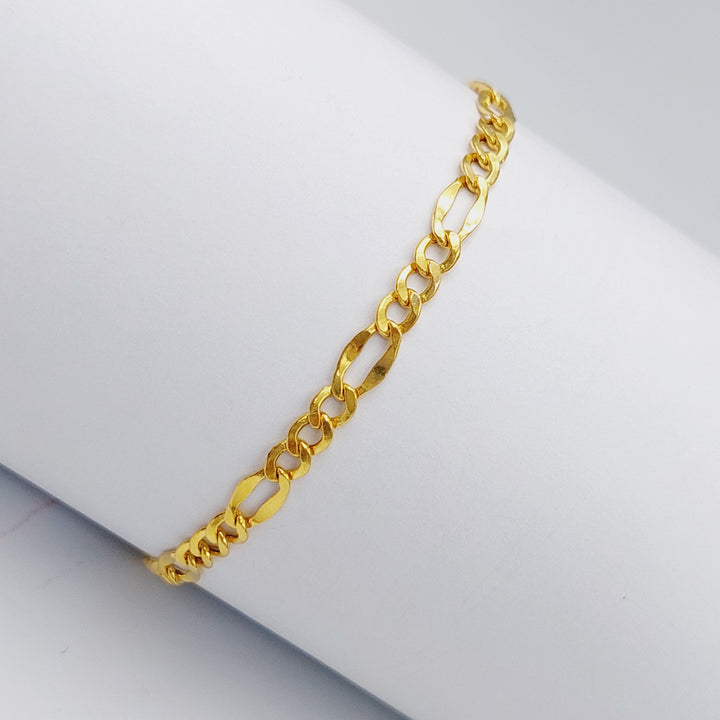 21K Fancy Bracelet Made of 21K Yellow Gold by Saeed Jewelry-25272