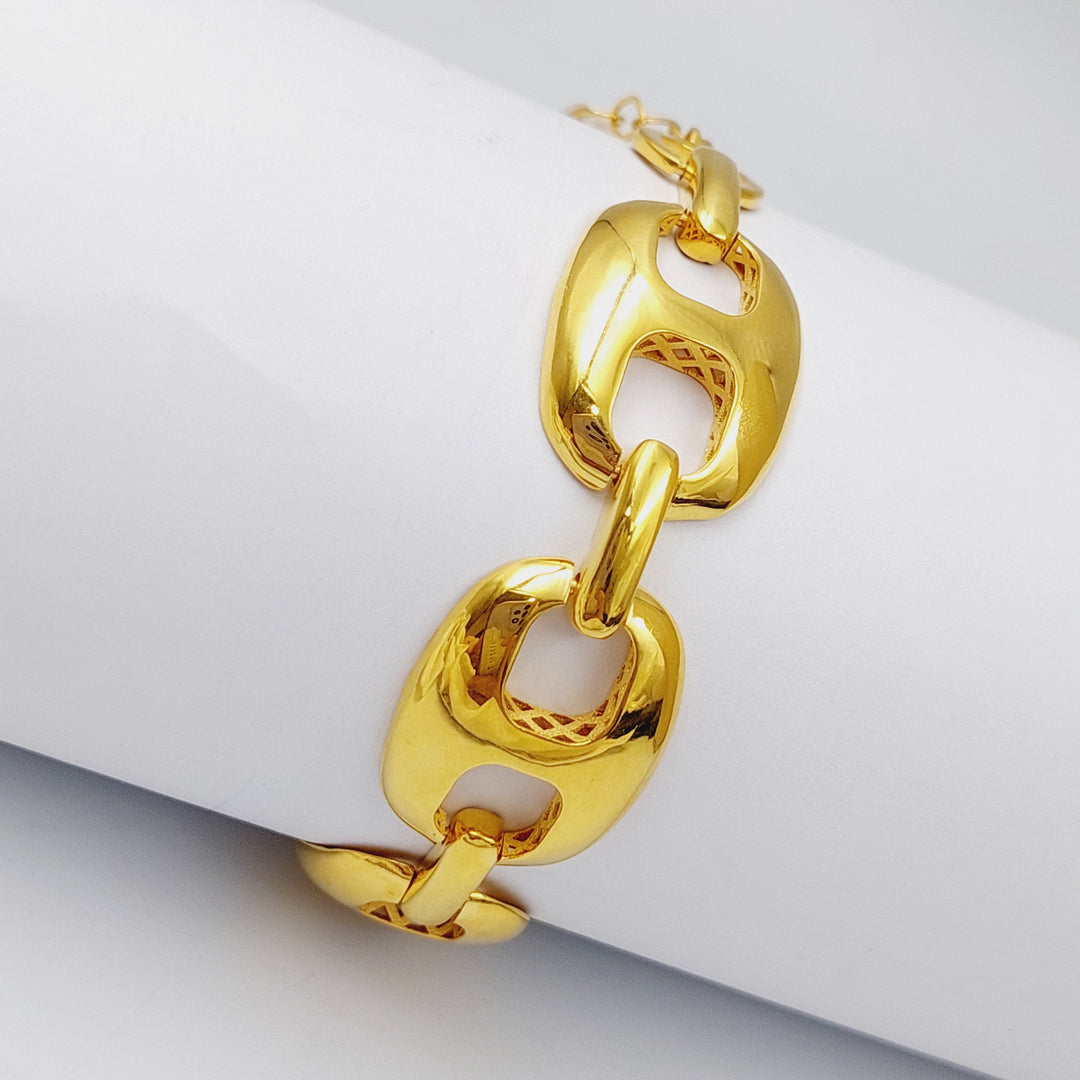 21K Fancy Bracelet Made of 21K Yellow Gold by Saeed Jewelry-25323