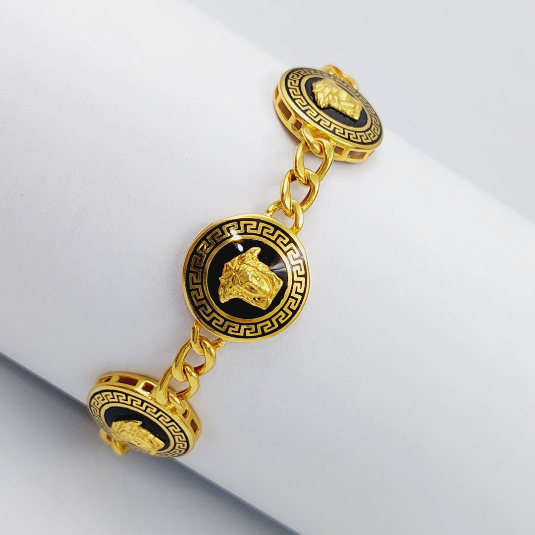 21K Fancy Bracelet Made of 21K Yellow Gold by Saeed Jewelry-25500