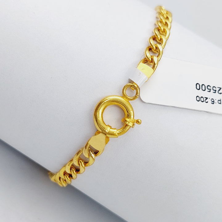 21K Fancy Bracelet Made of 21K Yellow Gold by Saeed Jewelry-25500