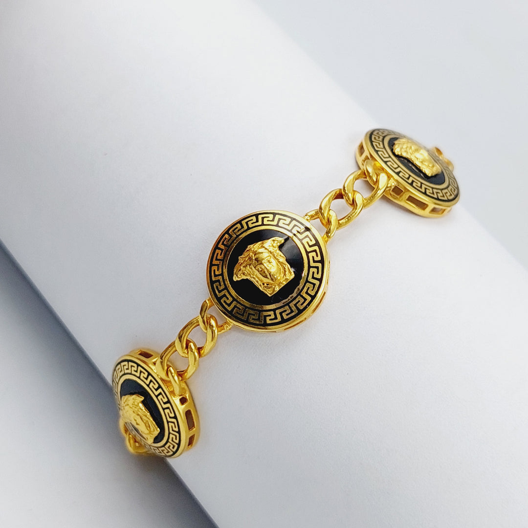 21K Fancy Bracelet Made of 21K Yellow Gold by Saeed Jewelry-25500