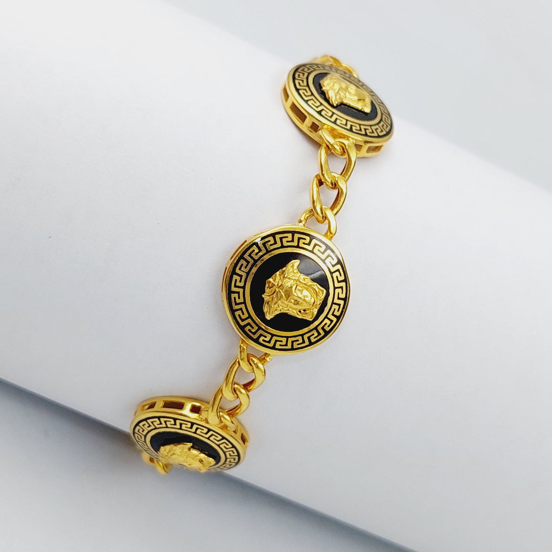 21K Fancy Bracelet Made of 21K Yellow Gold by Saeed Jewelry-25500