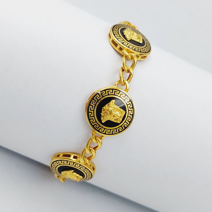 21K Fancy Bracelet Made of 21K Yellow Gold by Saeed Jewelry-25500