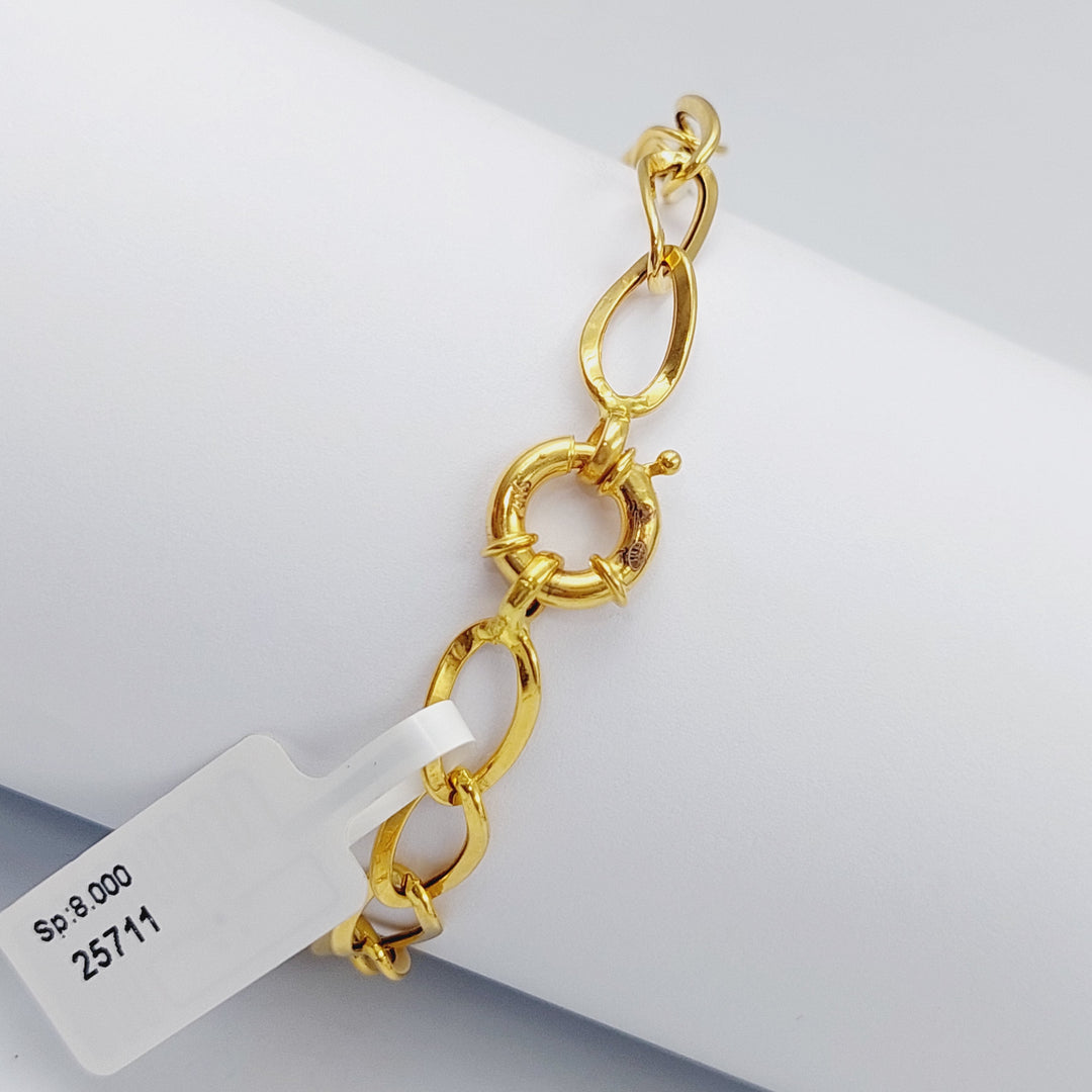 21K Fancy Bracelet Made of 21K Yellow Gold by Saeed Jewelry-25711
