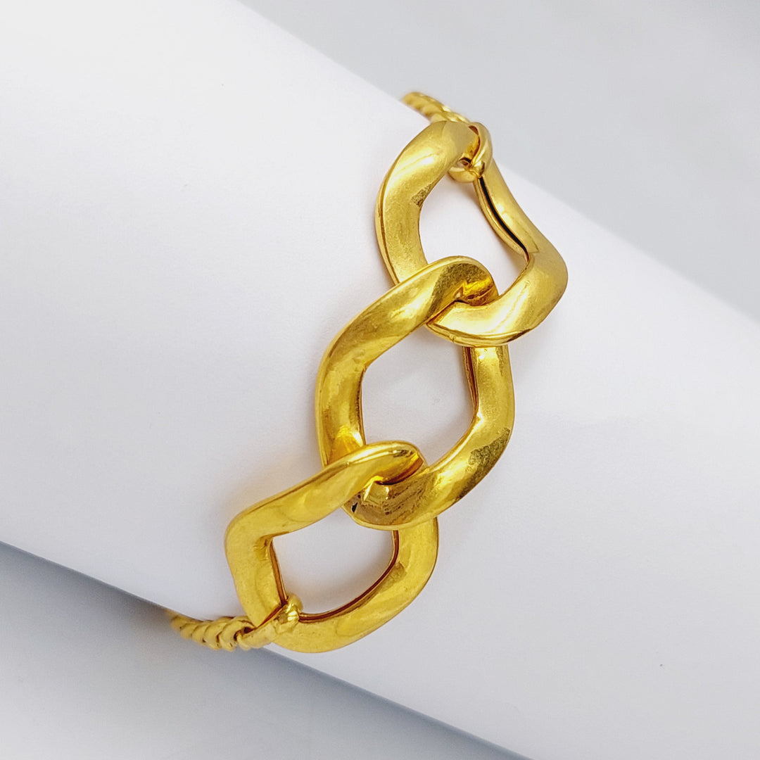 21K Fancy Bracelet Made of 21K Yellow Gold by Saeed Jewelry-25909