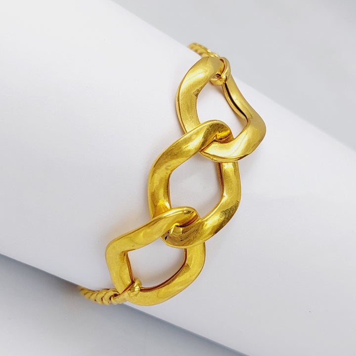 21K Fancy Bracelet Made of 21K Yellow Gold by Saeed Jewelry-25909