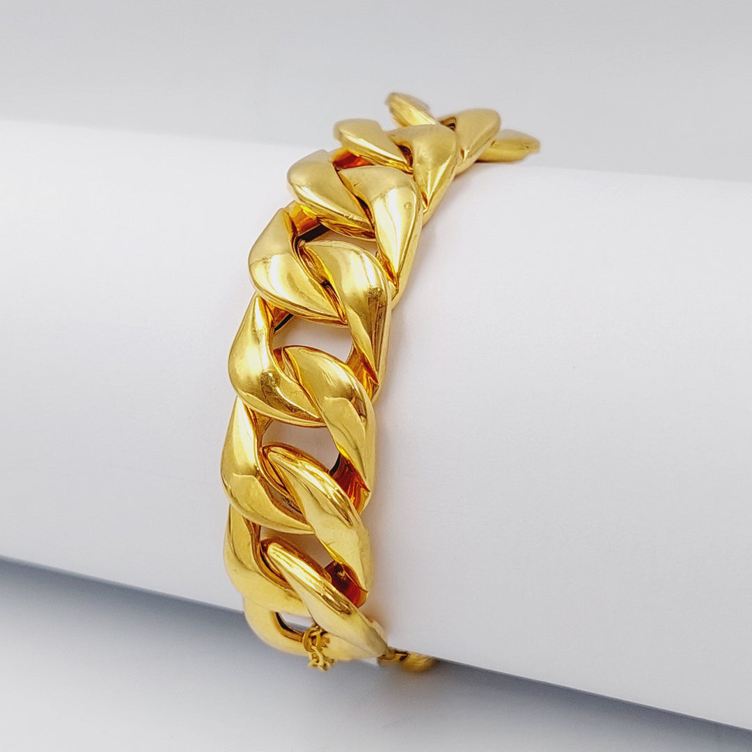 21K Fancy Bracelet Made of 21K Yellow Gold by Saeed Jewelry-26425