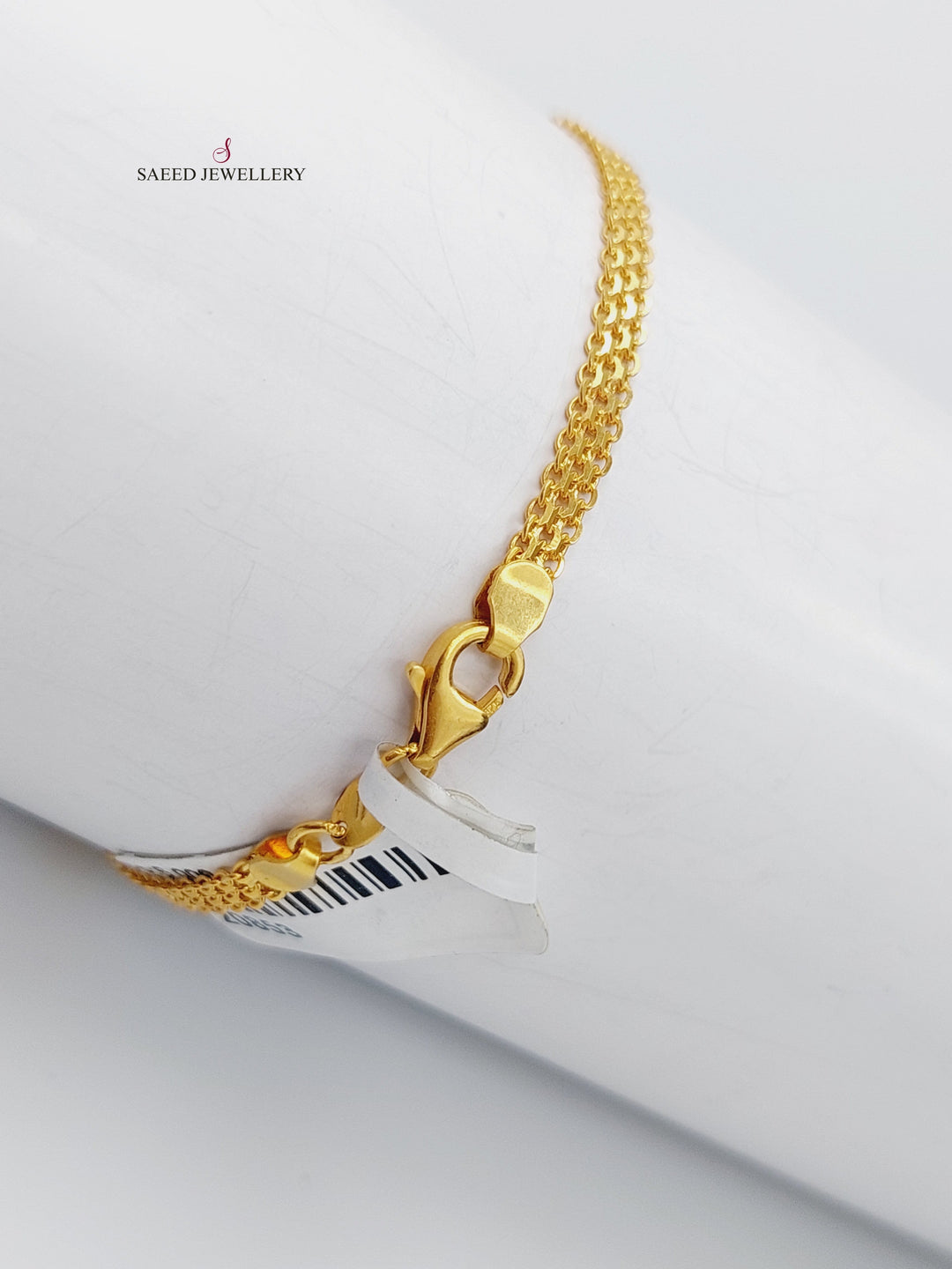 21K Fancy Bracelet Made of 21K Yellow Gold by Saeed Jewelry-اسوارة-فانسي-1