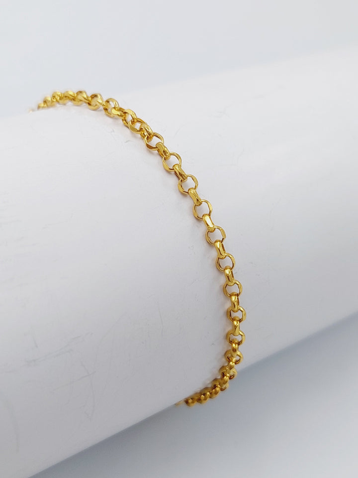 21K Gold Fancy Bracelet by Saeed Jewelry - Image 3