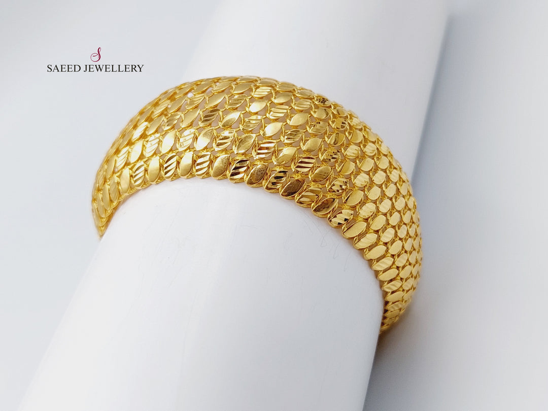 21K Gold Fancy Bracelet by Saeed Jewelry - Image 1