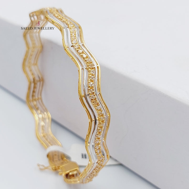 21K Gold Fancy Bracelet by Saeed Jewelry - Image 10