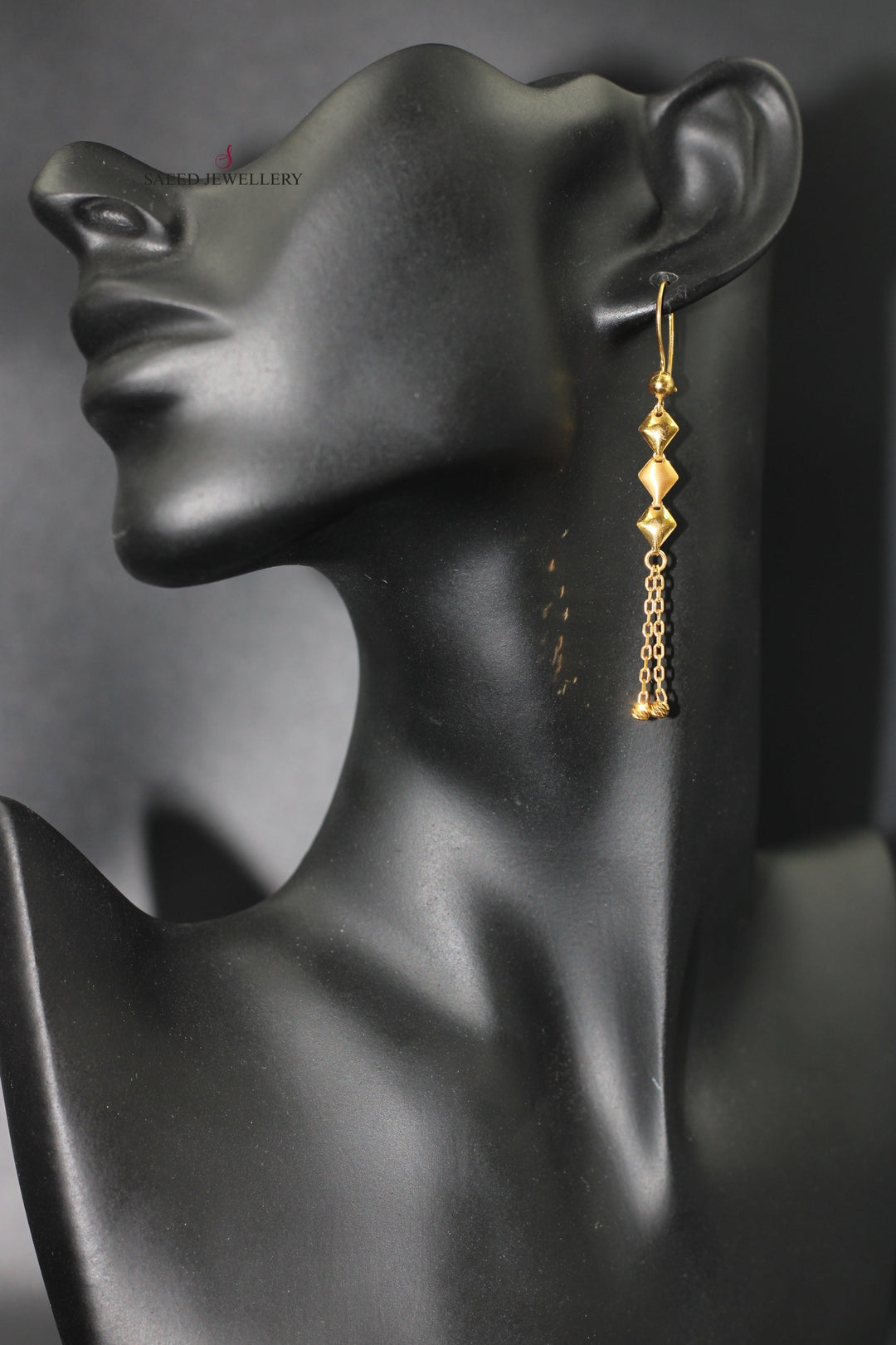 21K Gold Fancy Earrings by Saeed Jewelry - Image 13