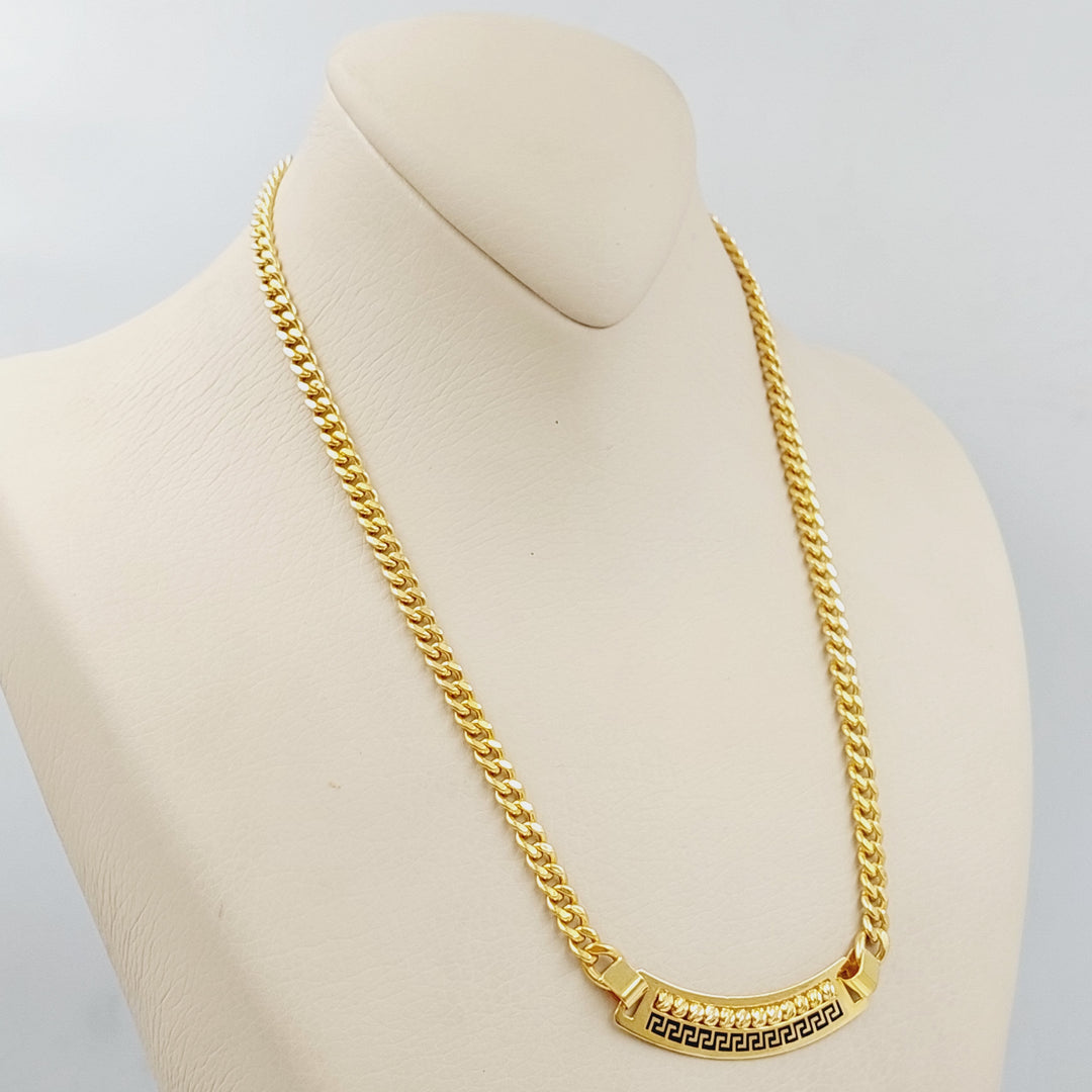 21K Fancy Necklace Made of 21K Yellow Gold by Saeed Jewelry-25766