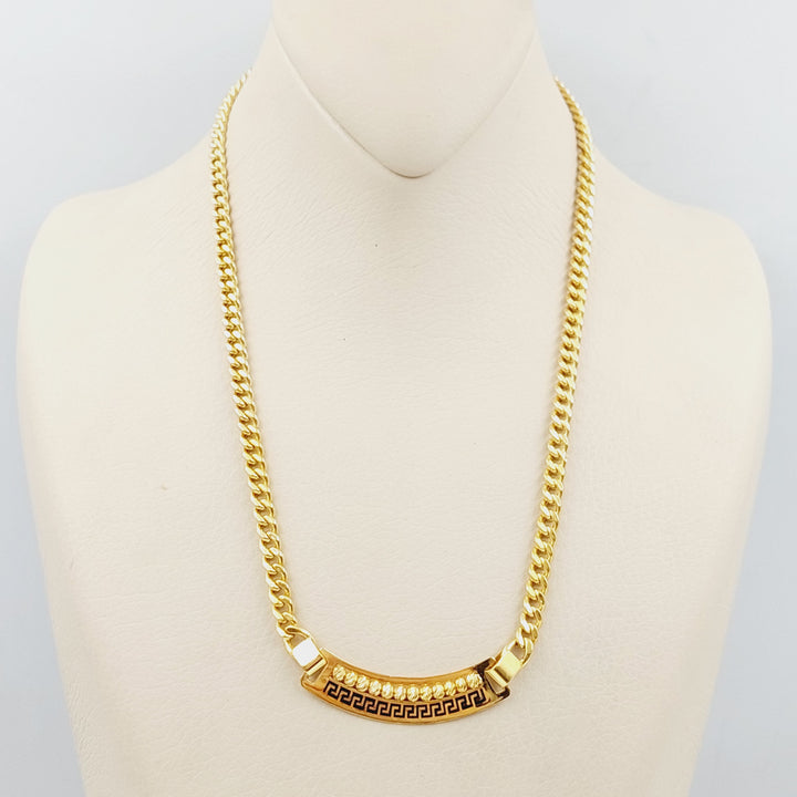 21K Fancy Necklace Made of 21K Yellow Gold by Saeed Jewelry-25766