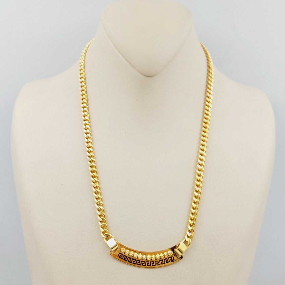 21K Fancy Necklace Made of 21K Yellow Gold by Saeed Jewelry-25766
