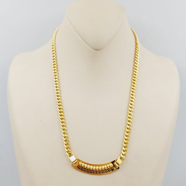 21K Fancy Necklace Made of 21K Yellow Gold by Saeed Jewelry-25766