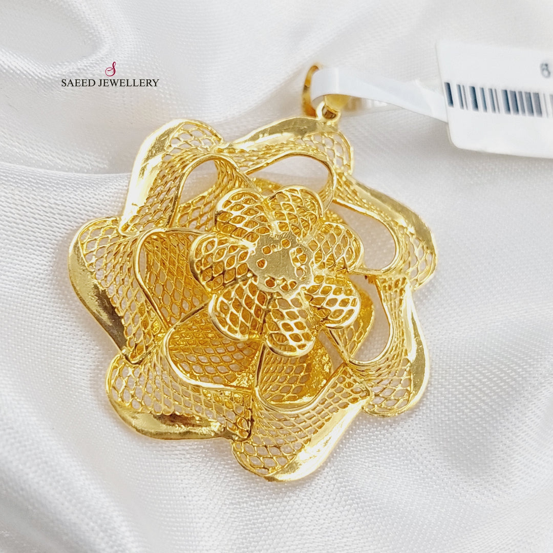 21K Fancy Pendant Made of 21K Yellow Gold by Saeed Jewelry-10479