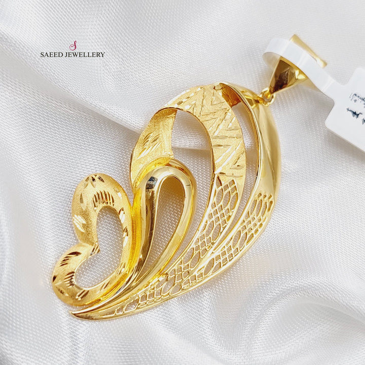 21K Fancy Pendant Made of 21K Yellow Gold by Saeed Jewelry-10520