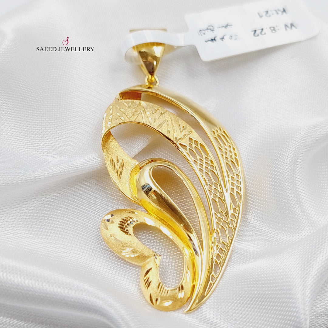 21K Fancy Pendant Made of 21K Yellow Gold by Saeed Jewelry-10520