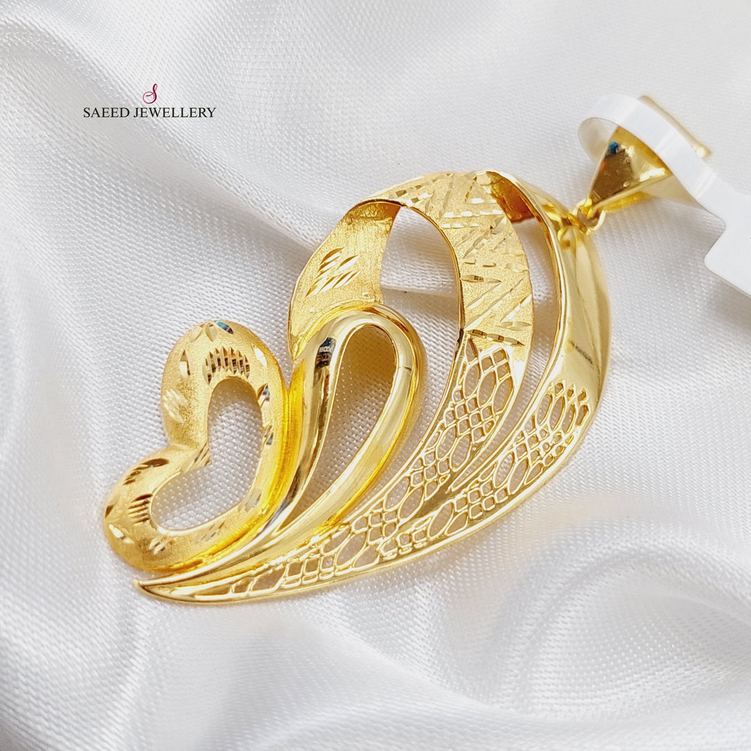 21K Fancy Pendant Made of 21K Yellow Gold by Saeed Jewelry-10520