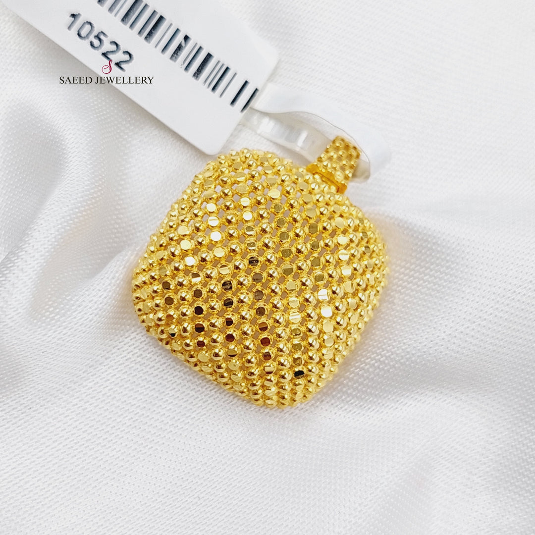 21K Fancy Pendant Made of 21K Yellow Gold by Saeed Jewelry-10522