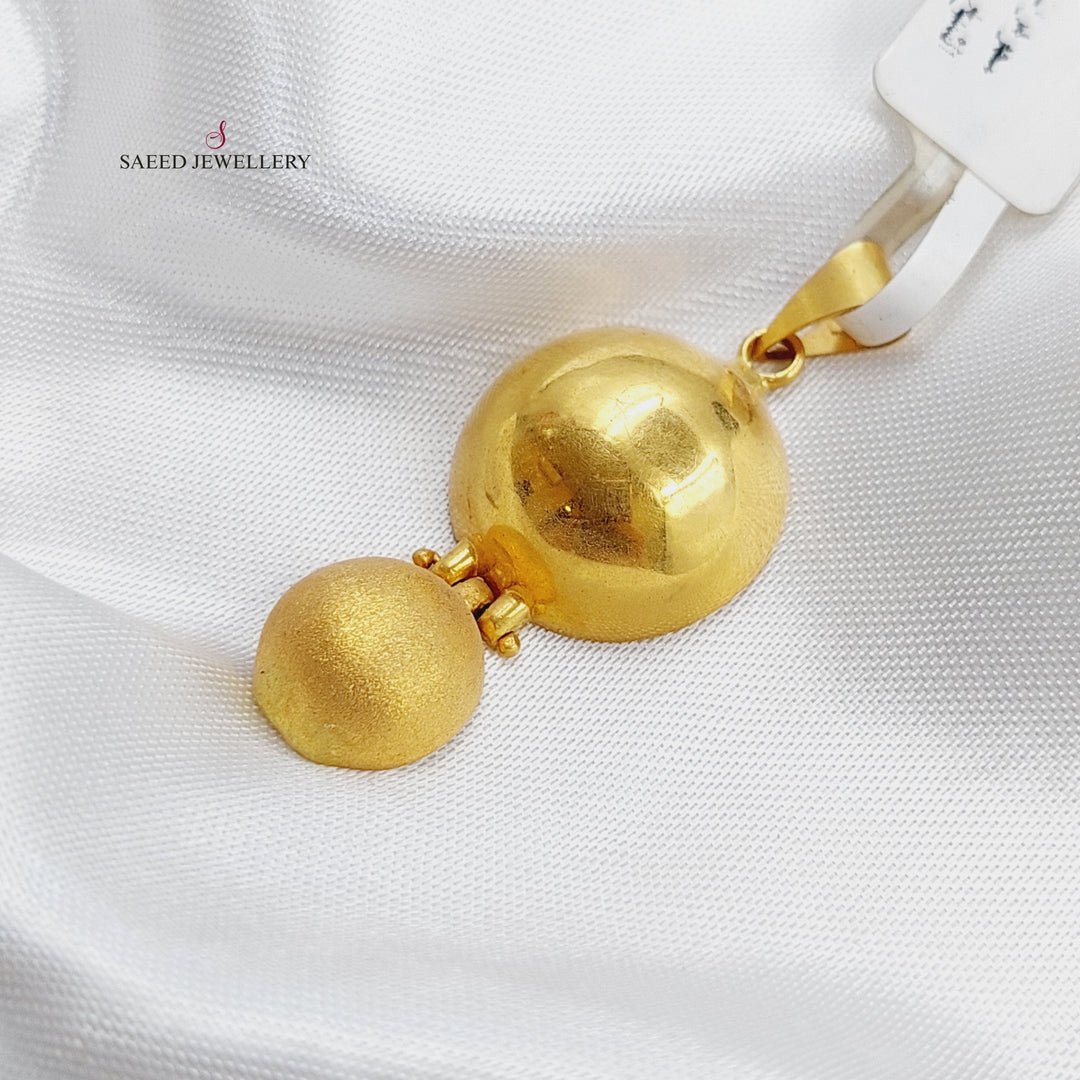 21K Fancy Pendant Made of 21K Yellow Gold by Saeed Jewelry-12820