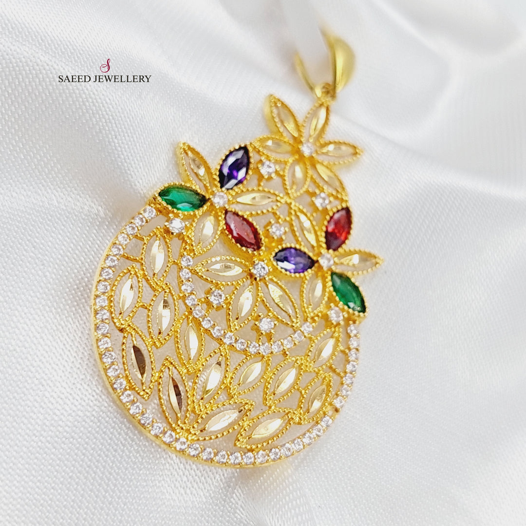 21K Fancy Pendant Made of 21K Yellow Gold by Saeed Jewelry-19804