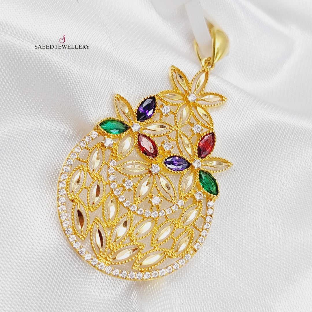 21K Fancy Pendant Made of 21K Yellow Gold by Saeed Jewelry-19804