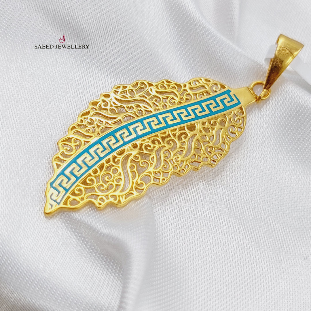 21K Fancy Pendant Made of 21K Yellow Gold by Saeed Jewelry-21857