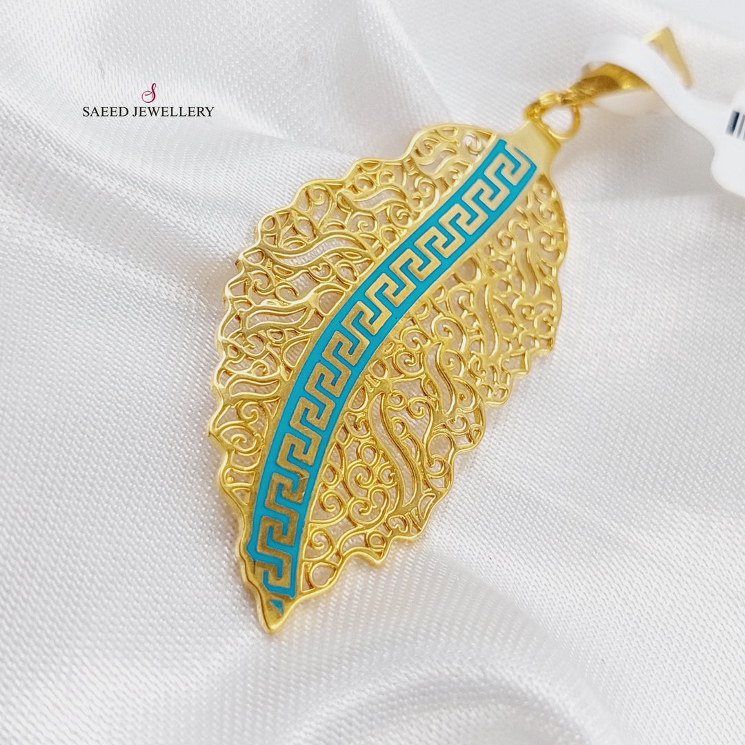 21K Fancy Pendant Made of 21K Yellow Gold by Saeed Jewelry-21857