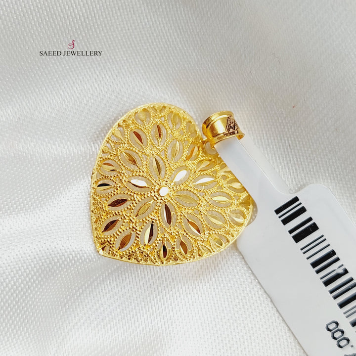 21K Gold Fancy Pendant by Saeed Jewelry - Image 3