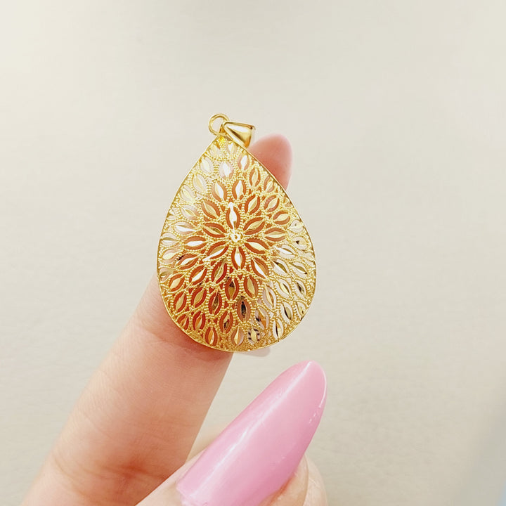 21K Fancy Pendant Made of 21K Yellow Gold by Saeed Jewelry-25684