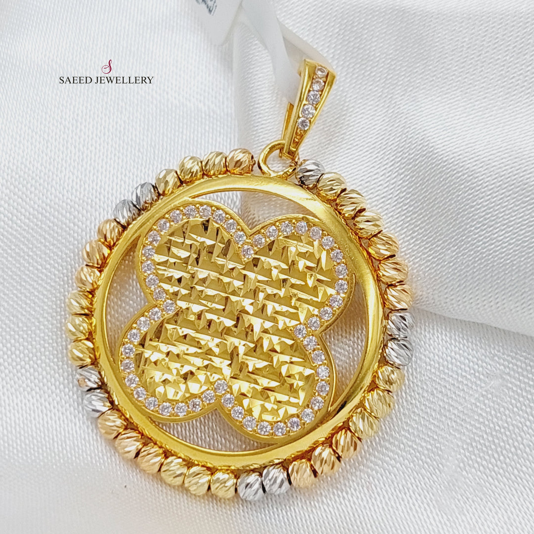 21K Fancy Pendant Made of 21K Yellow Gold by Saeed Jewelry-25897