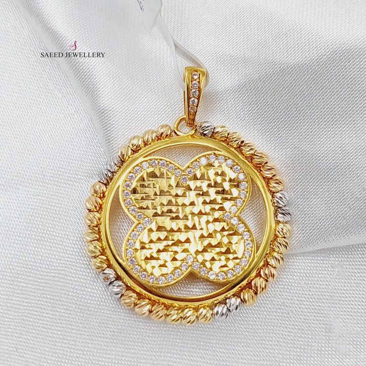 21K Fancy Pendant Made of 21K Yellow Gold by Saeed Jewelry-25897