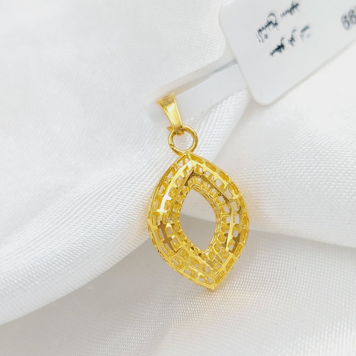 21K Fancy Pendant Made of 21K Yellow Gold by Saeed Jewelry-26887